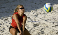 Beach volleyballer