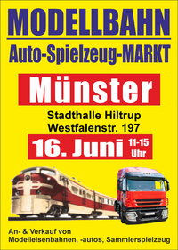 Plakat Modellbahn - Auto- und Spielzeug-Markt