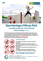 Verhaltensregeln auf der Sportanlage Hiltrup Süd