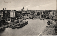 Hafen - historische Postkarte