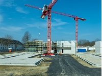 Foto vom Blick auf die Baustelle