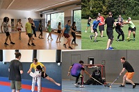 Jugendliche aus den Partnerstädten trainieren gemeinsam verschiedene Sportarten