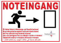 Plakat Noteingang