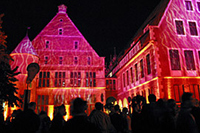 Abbildung des roten Platzes im Rathausinnenhof