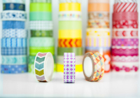 Bunte Washitape-Rollen Bunte Washitape-Rollen