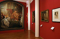 Blick in das Kabinett "Der Maler Johann Bockhorst"