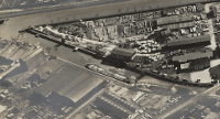 Luftbild des Hafens von Münster