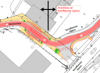 Darstellung der Planungen an der Kreuzung Dieckstraße / Schifffahrter Damm