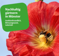 Titelblatt der Broschüre "Nachhaltig Gärtnern in Münster"
