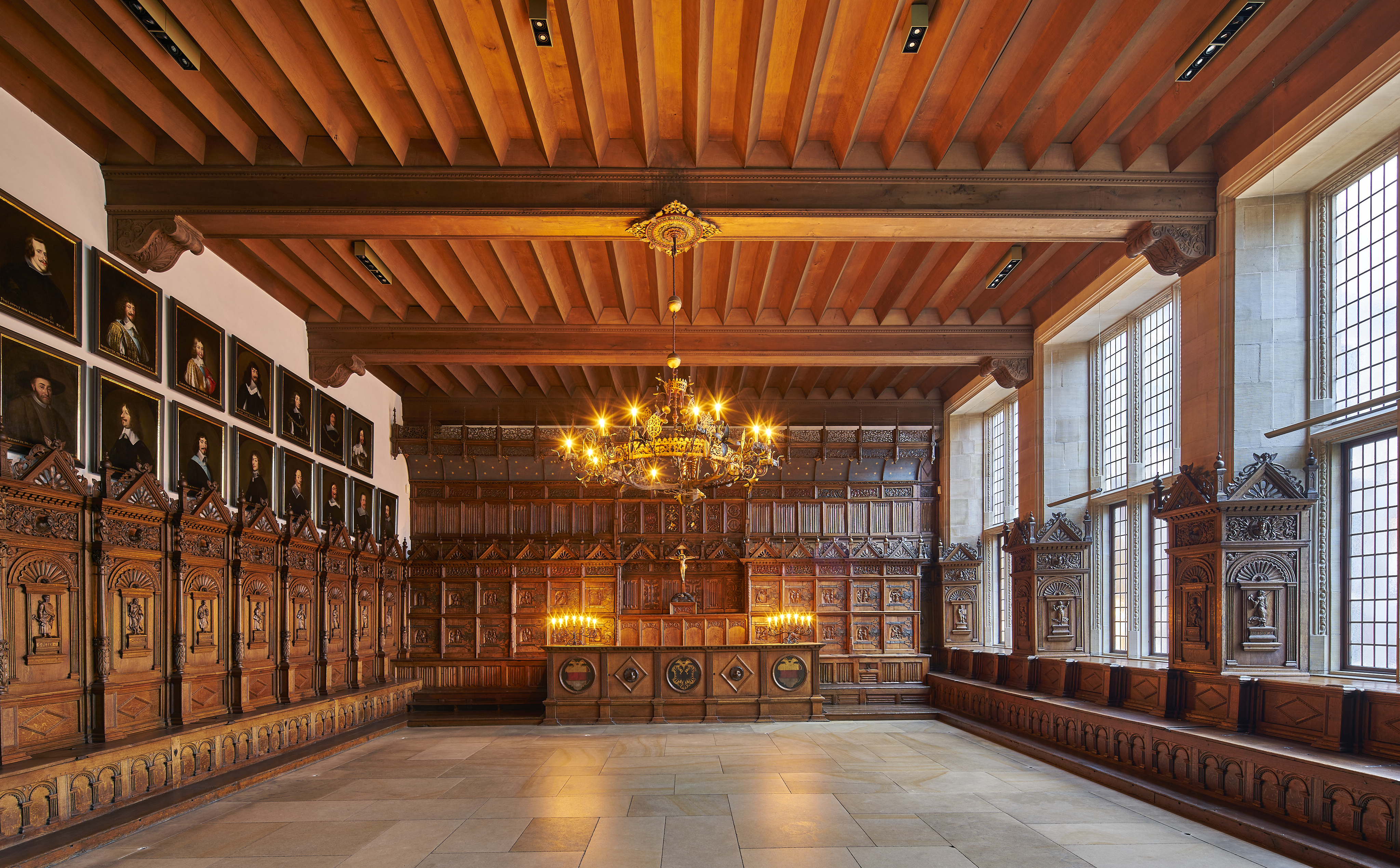 Der Friedenssaal im Historischen Rathaus in Münster. 