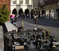 Modell der Stadt Münster Foto