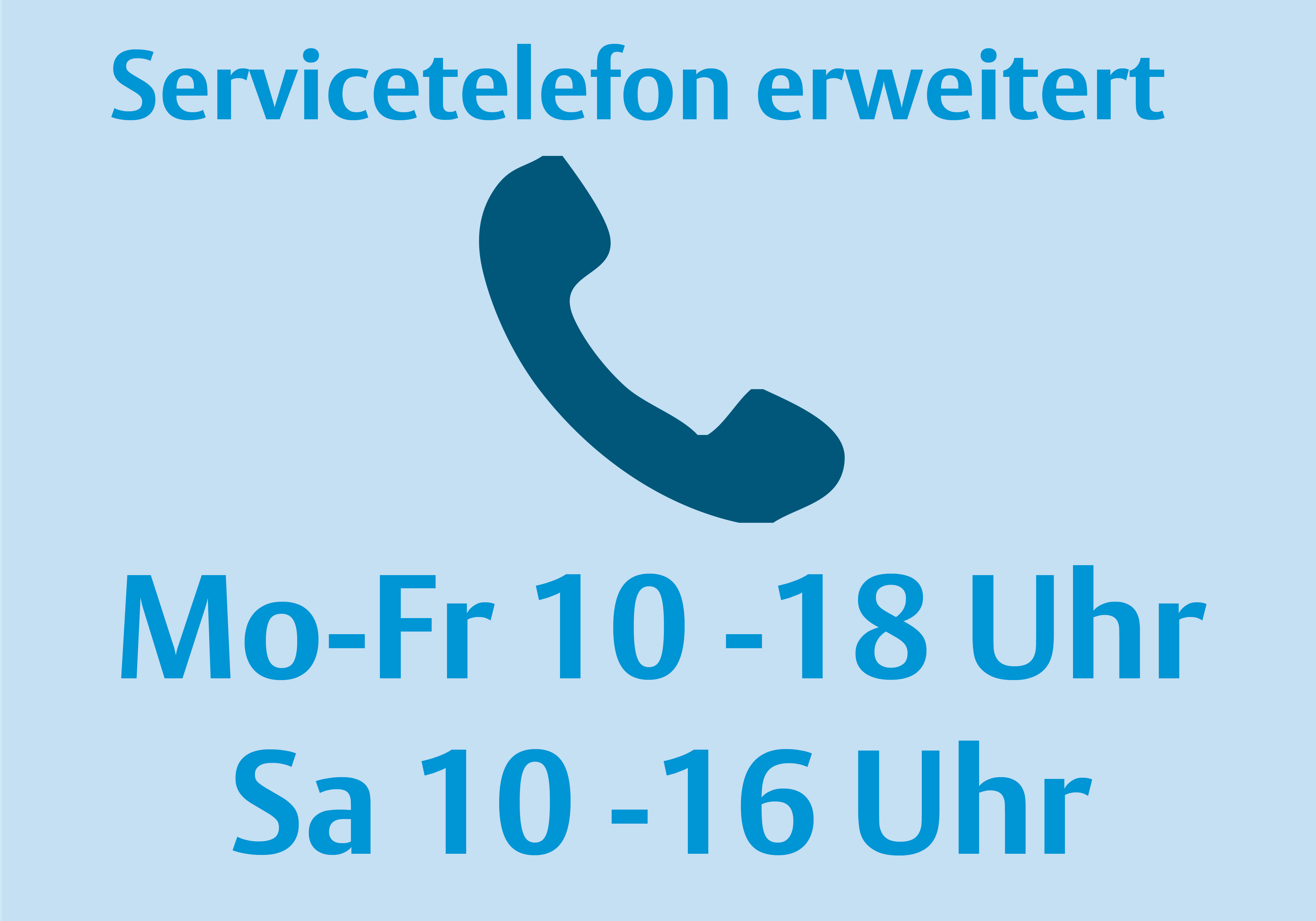 Grafik: Servicetelefon Grafik: Servicetelefon