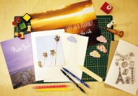 Scrap-Booking Material für ein selbstgestaltetes Buch