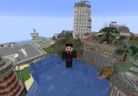 Minecraft-Stadtansicht Stadtansicht