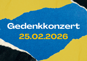 Plakat Gedenkkonzert