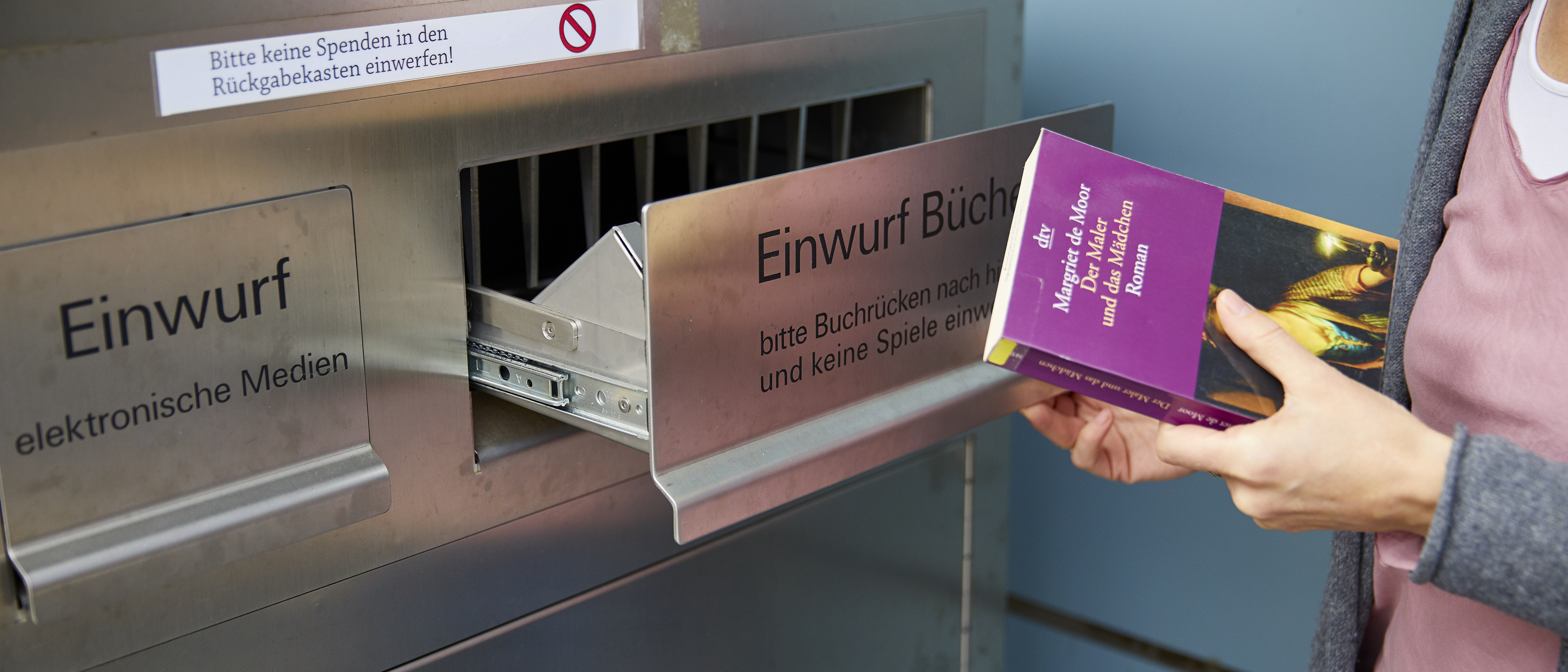 Rückgabekasten Bücherei Aaseemarkt