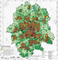 Die Planungshinweiskarte zeigt Hitzeinseln in Münster