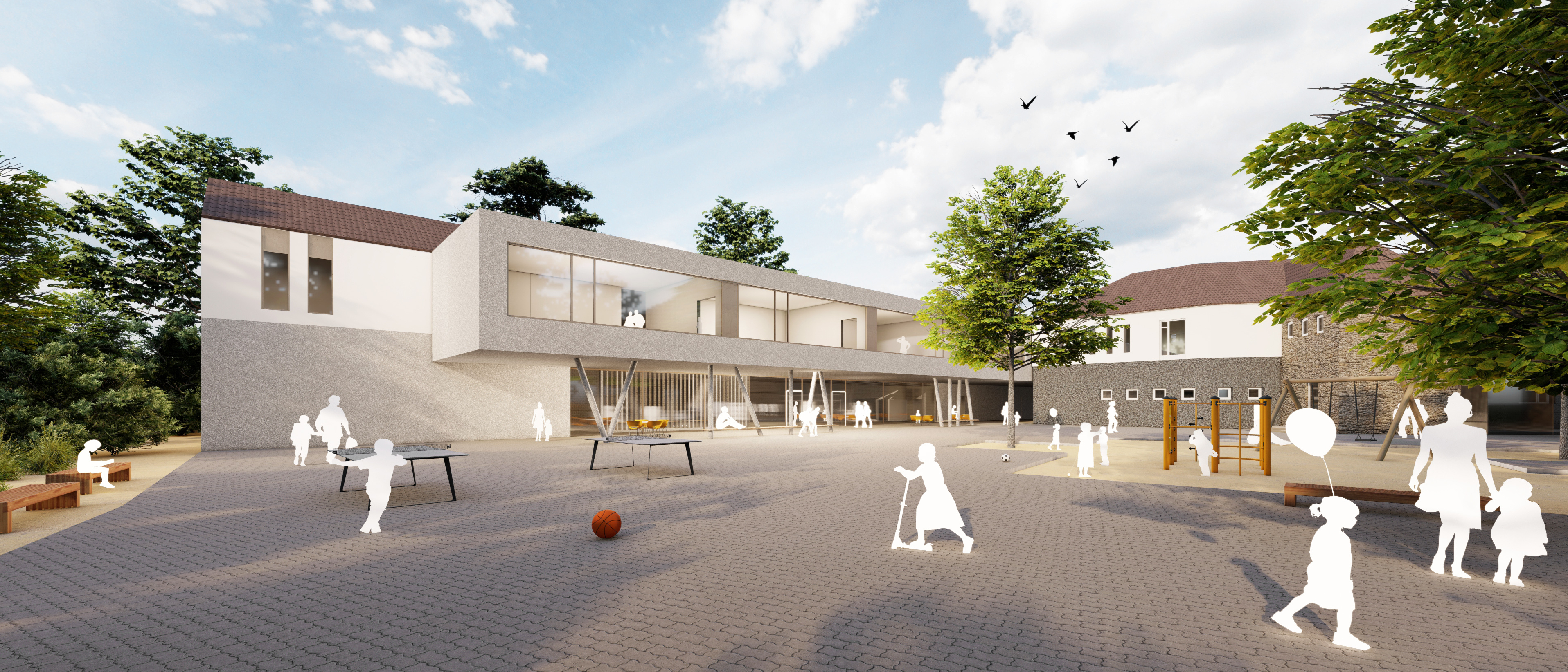 Entwurf Schulhof Margaretenschule