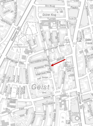 Lokalisierung Zählstelle Weißenburgstraße