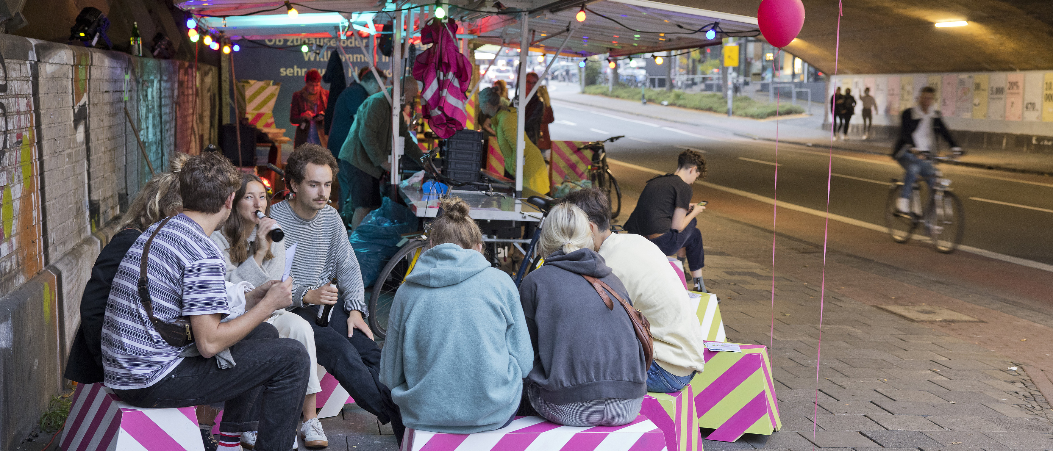 Eröffnung des Reallabors an der Brücke Wolbecker Straße