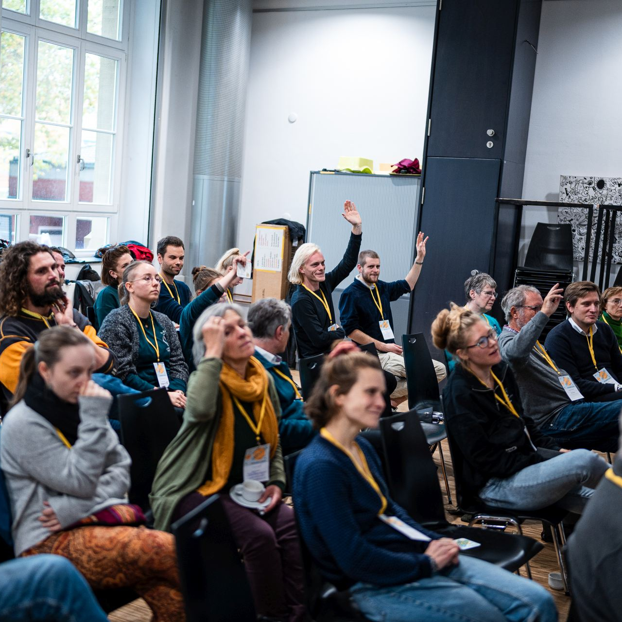 Pitch der Sessions durch die Teilnehmenden beim KlimaBarCamp