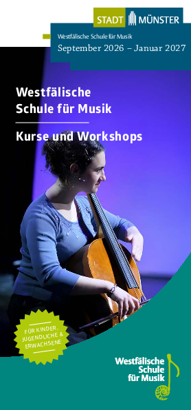 Titel der Kursbroschüre 2026-2 der Westfälischen Schule für Musik