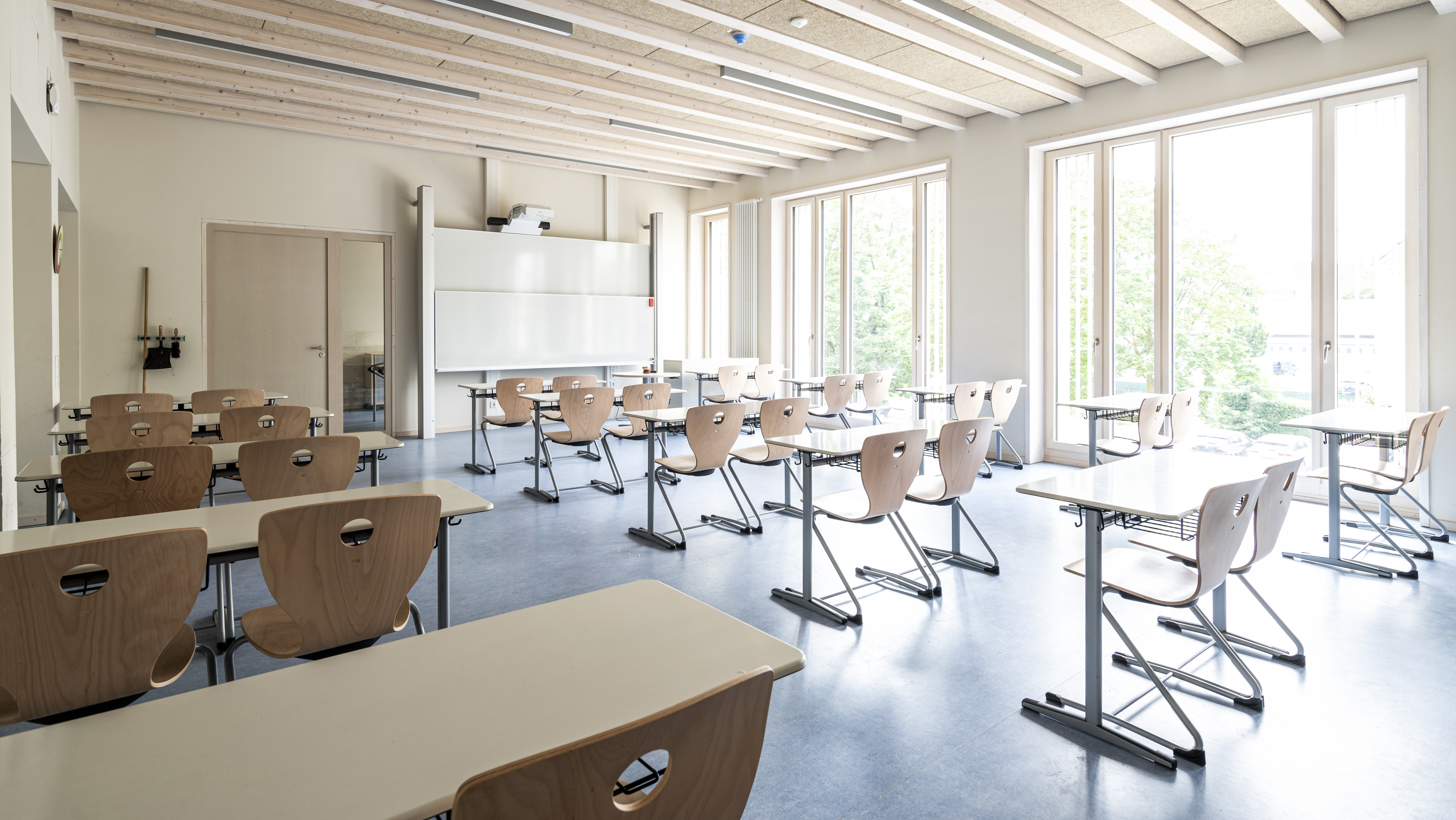 Blick in einen Klassenraum der Mathilde-Anneke-Gesamtschule