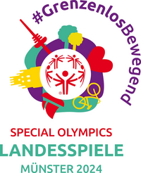 Logo der Special Olympics Landesspiele Münster 2024
Grenzenlos Bewegend