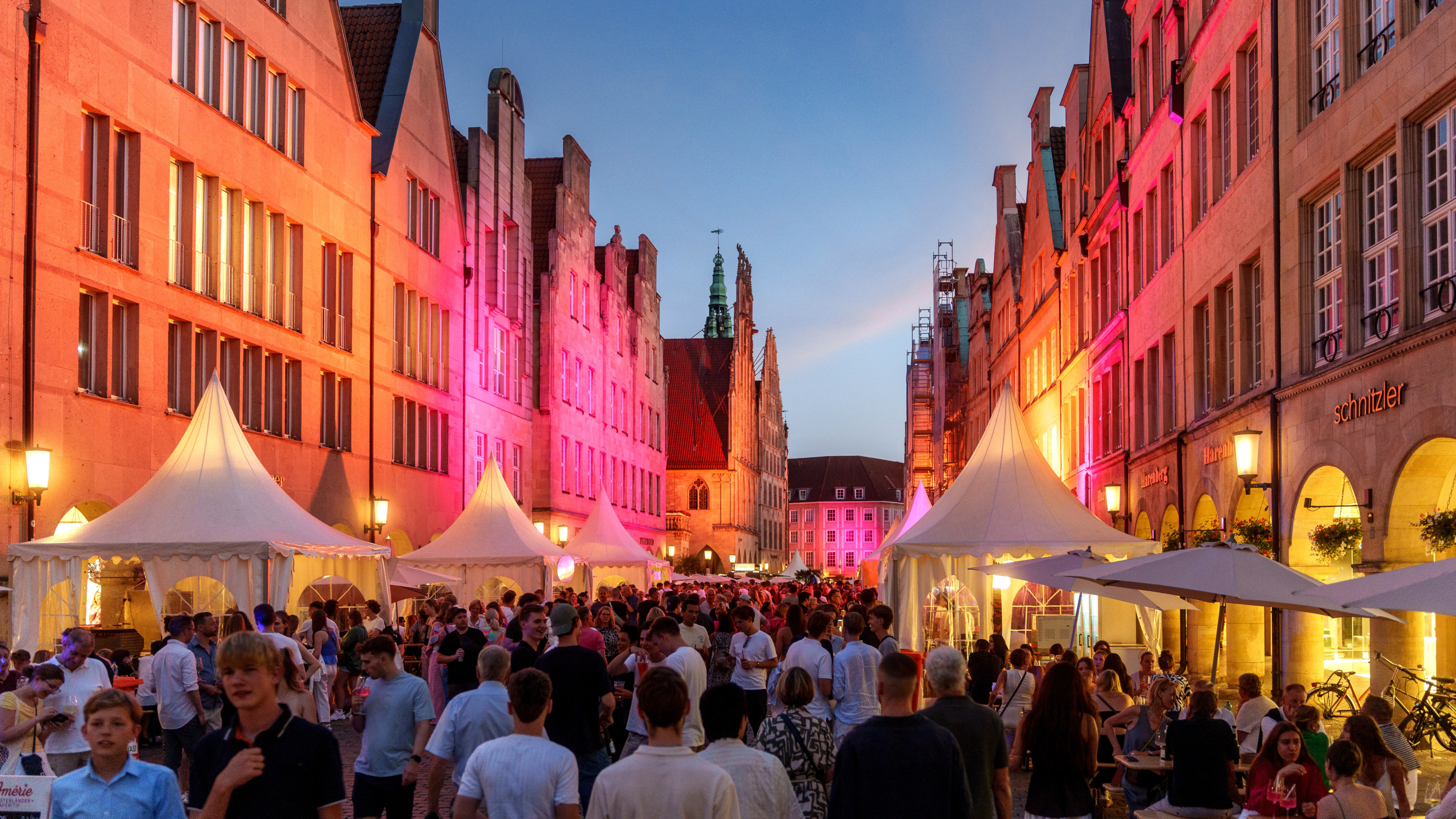 Beleuchteter Prinzipalmarkt