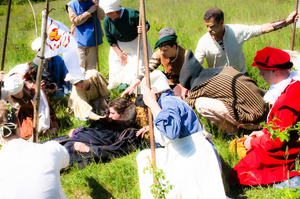 Filmstill aus „Aufruhr 500“. 