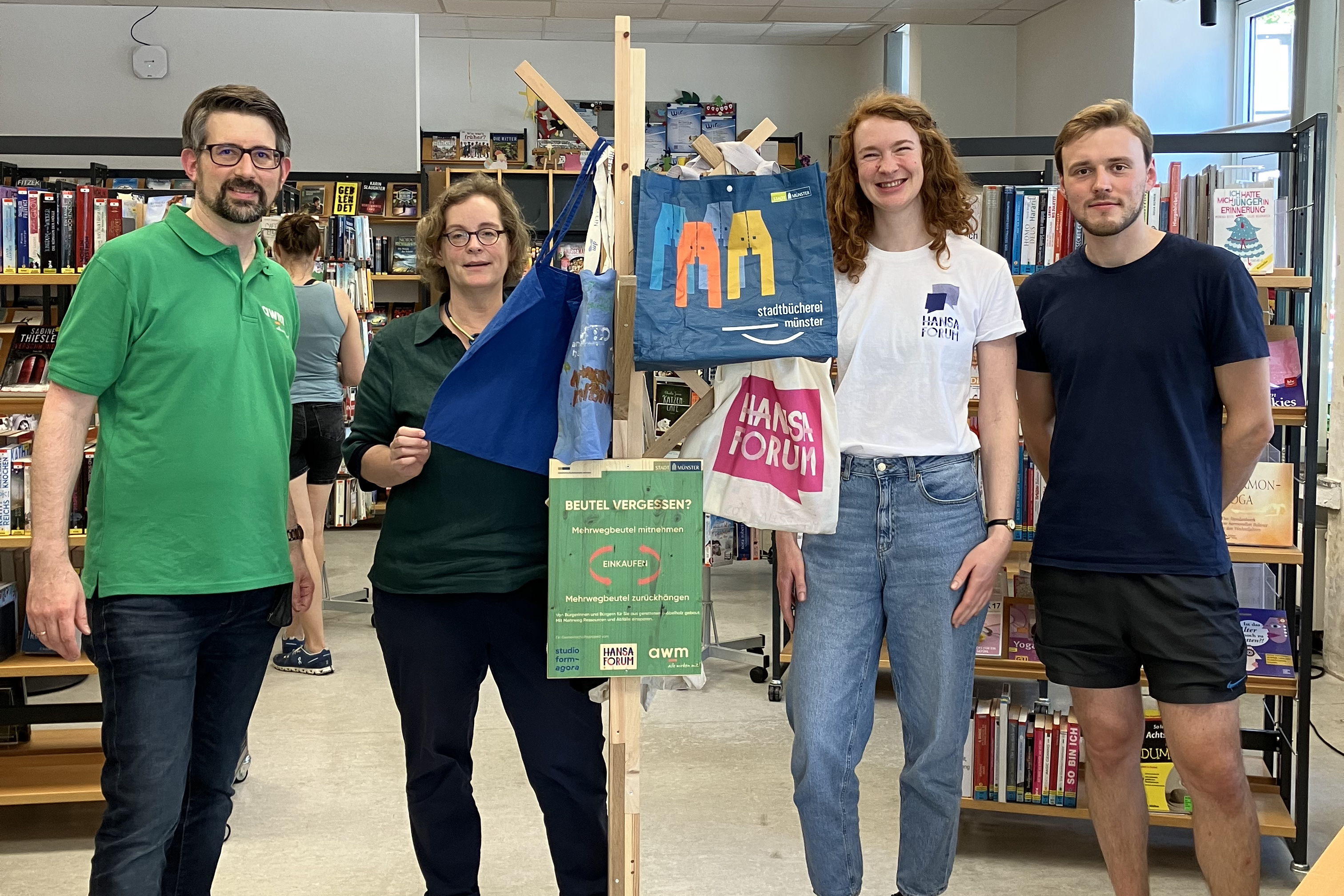 Aufstellung Mehrwegbeutelbäume in Münster