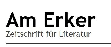 Schriftzug der Zeitschrift "Am Erker"