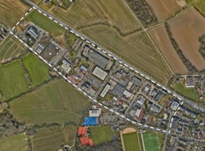 Gewerbegebiet Feldstiege im Luftbild