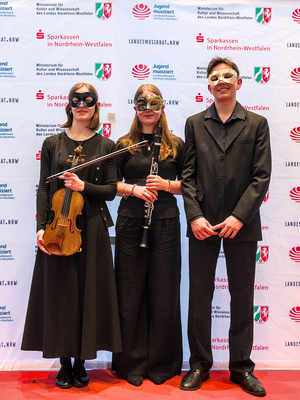 Foto eines Trios bei Jugend musiziert