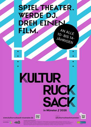 Plakat für den Kulturrucksack 2026