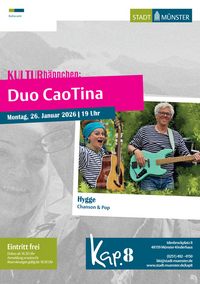 Veranstaltungsplakat Duo CaoTina