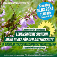 11. Grüne Artenschutzkonferenz am 17. Mai 2025, ab 10.30 Uhr