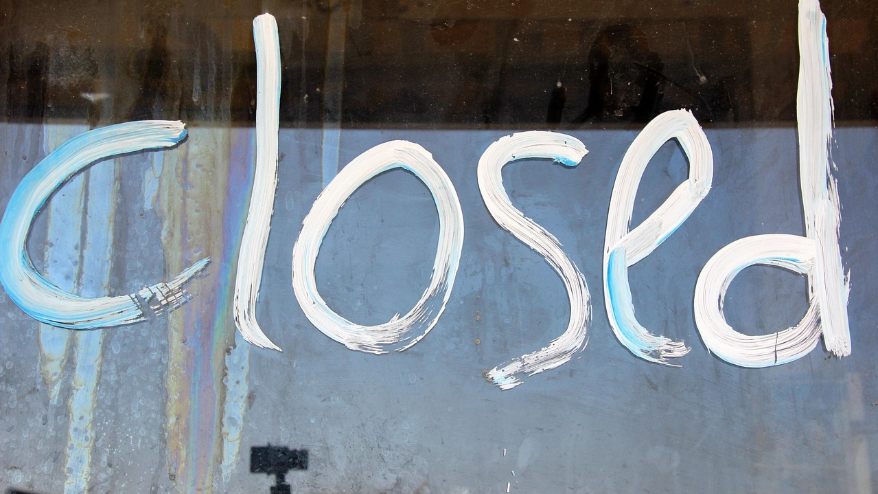 schild geschlossen