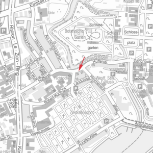 Lage der Zählstelle Hüfferstraße