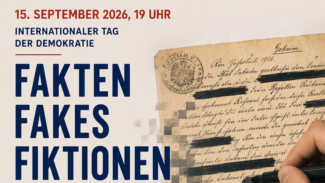 Altes Papier mit Handschrift und geschwärzten Stellen_Fakten_Fakes_Fiktionen_Veranstaltung der Archive in Münster zum Internationalen Tag der Demokratie