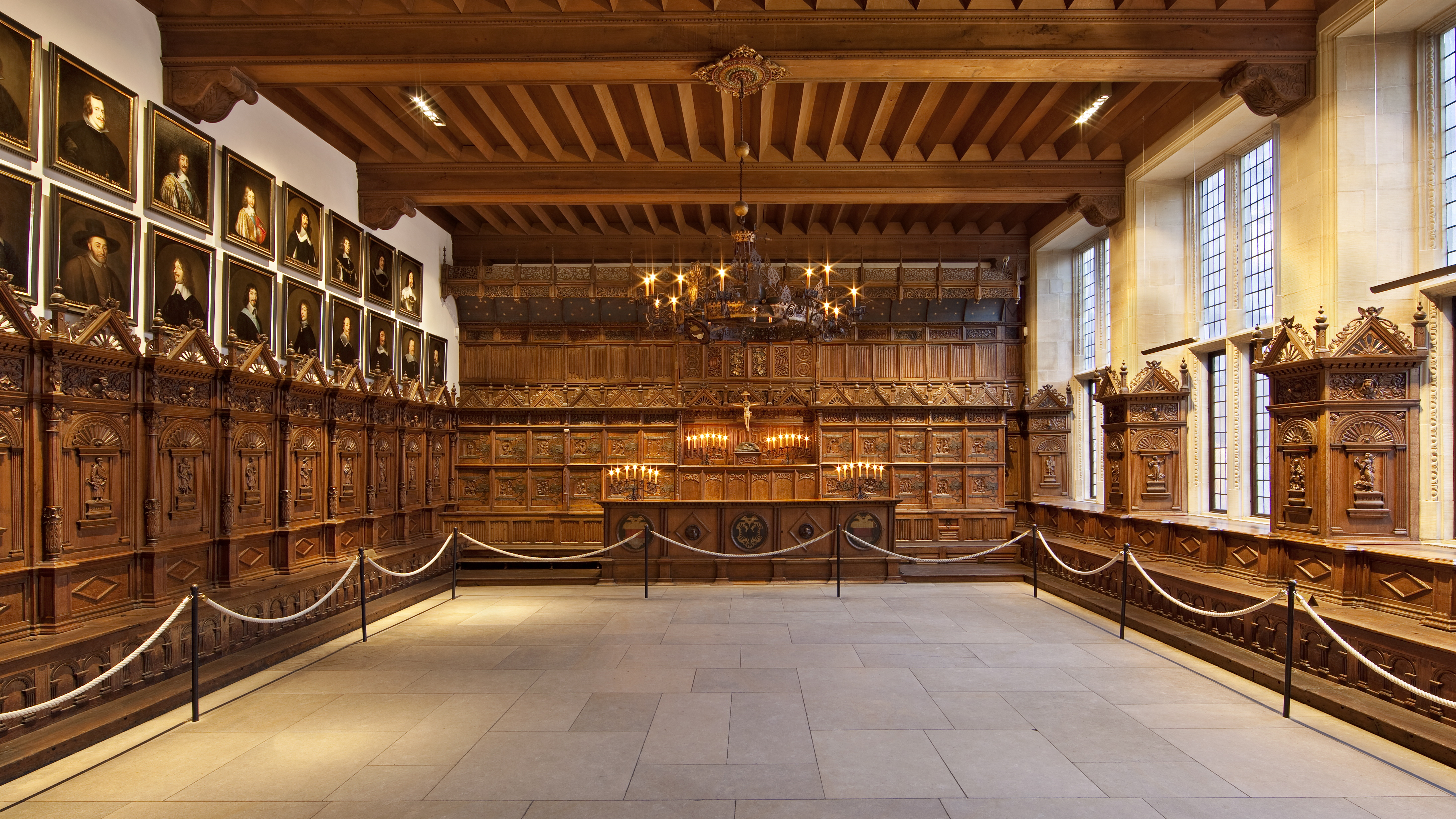 Innenansicht vom Friedenssaal im Historischen Rathaus 