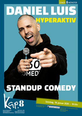 Veranstaltungsplakat Daniel Luis