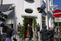 Wilsberg-Dreharbeiten im Kreuzviertel mit Regisseur Martin Enlen