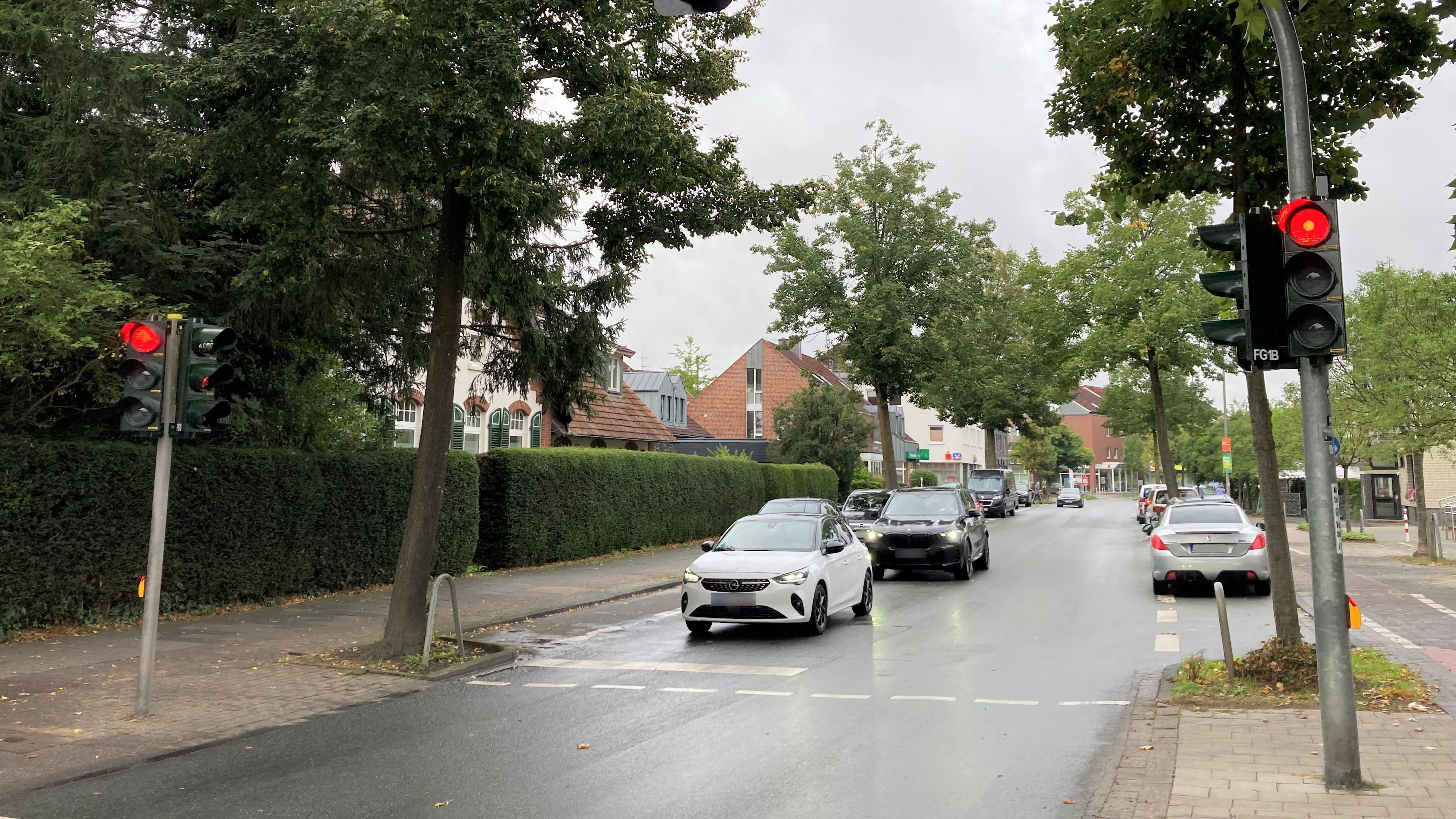 Eine Ampelanlage an der Dülmener Straße