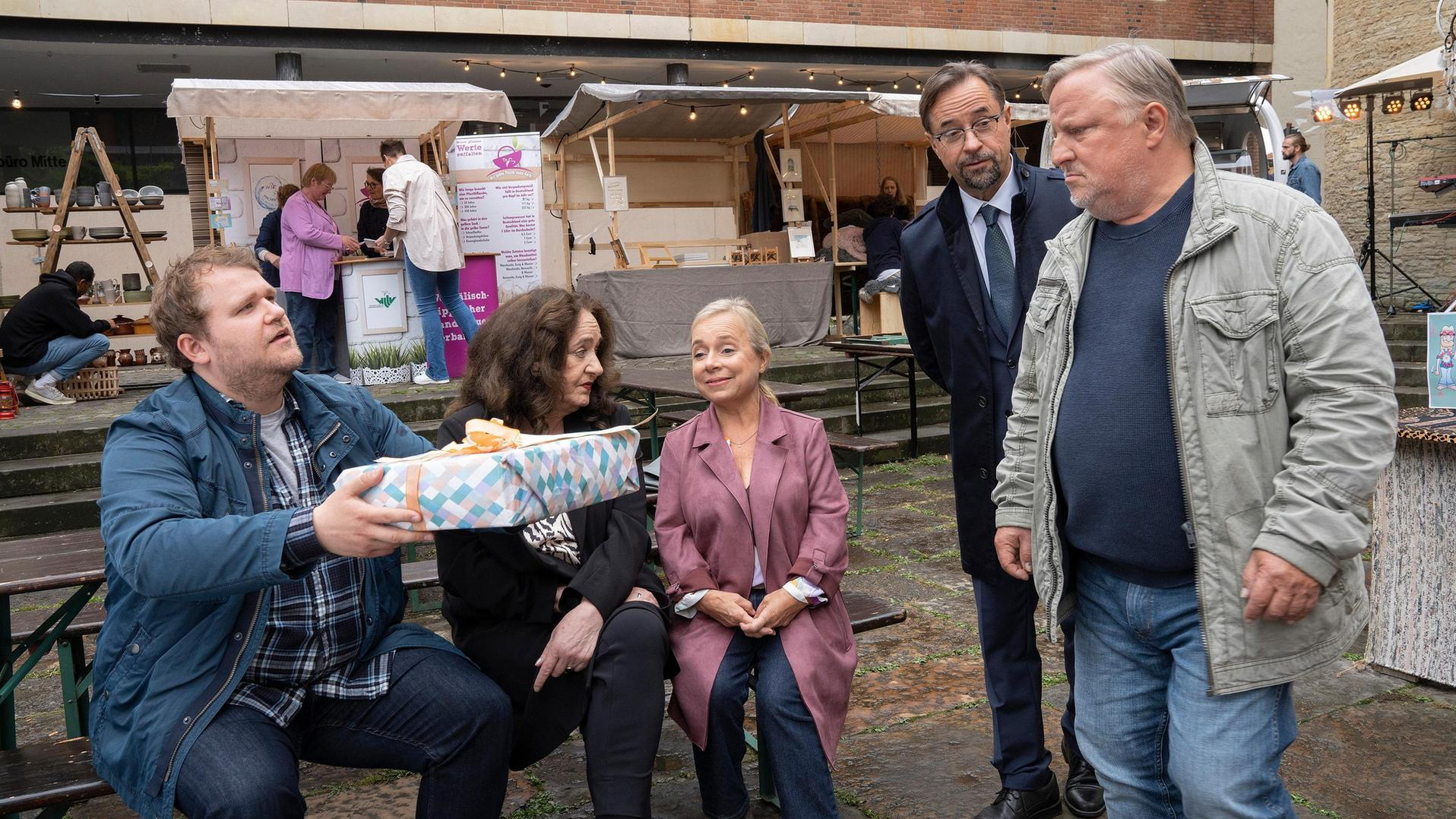 Rathaus Innnenhof, Filmszene aus dem Tatort "Magic Mom"