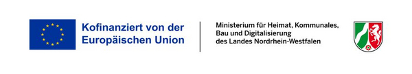 Logo der EU und des Landes Nordrhein-Westfalen