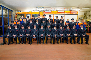 Die Mannschaft des Löschzugs Altstadt