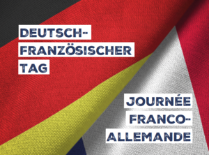 Plakat: Deutsch-Französischer Tag, Länderfahnen