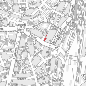 Lage der Zählstelle Hafenstraße