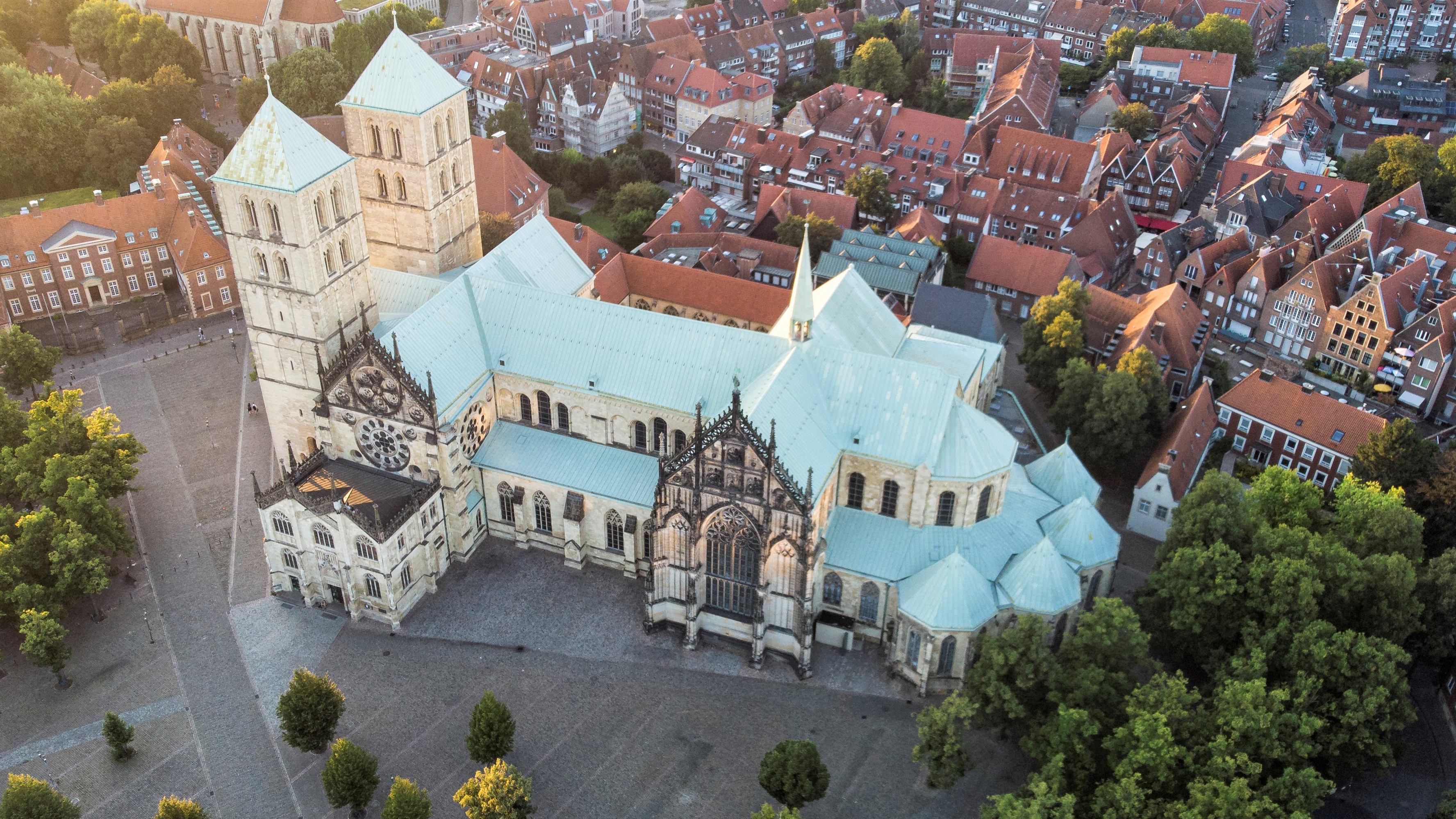 Münsteraner Domplatz von oben